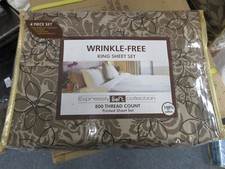 KING SHEET SET 800 CT 100 COTTON RETAL 299.00 EXPRESSLY SOFT COLLECTION NEW