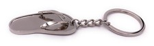 Flip-Flop Sandals Silver Keychain Metal Pendant
