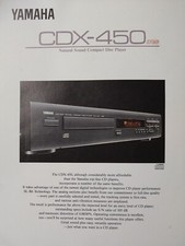 RARE ORIGINAL YAMAHA CDX-450 CD PLAYER  2  SIDE AD SLICK