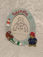 Paddington Bear 1995 Picture Frame Approx 5 3/4 x 3 1/4 inch Picture tbldg1
