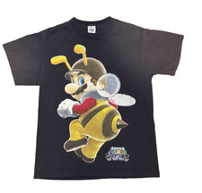 Vintage 2007 Super Mario Galaxy Bee Mario Nintendo Video Game Promo Shirt M
