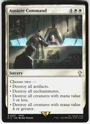 Austere Command FIC 231 English NM - MTG
