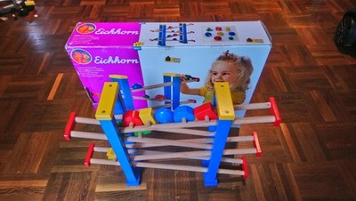 Eichhorn Rollbahn Holz Kugelbahn
