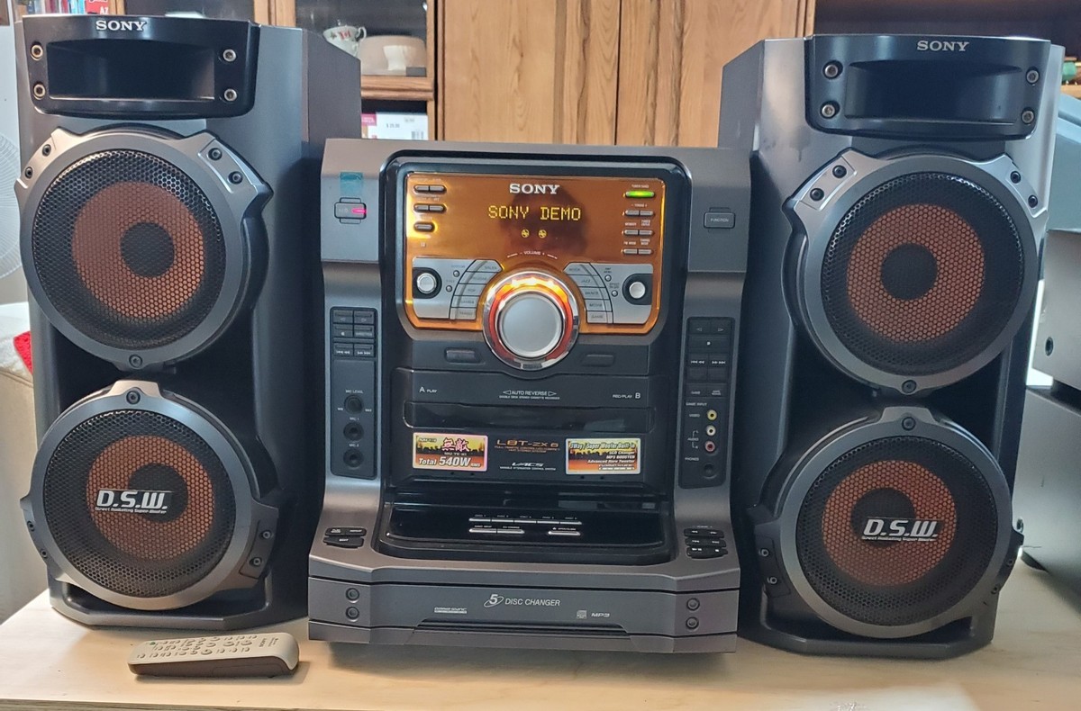 Sony LBT-ZX6 5-CD Changer Stereo System 540W Sony DSW SS-ZX66i