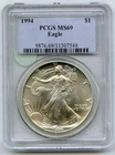 1994 American Eagle 1 oz Silver Dollar PCGS MS 69 Certified Ounce Bullion - P615