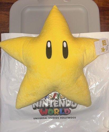 Super Nintendo World Wende Plüsch Kissen Star Block Universal Studios Mario - Bild 4 von 10