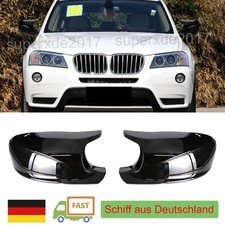 Sport Spiegelkappen Außenspiegel Glanz Schwarz Für BMW X1 E84 X3 F25 2010-2013