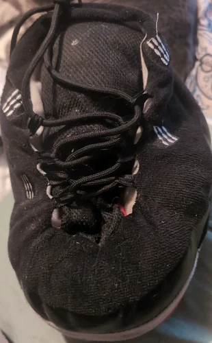 NIKE Air Jordan 4 ciabatte nere in peluche taglia 1 adatte fino a 11M