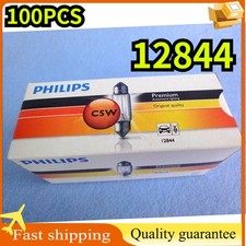 100PCS PHILIPS 12844 12V5W C5W SV8.5 premium signaling lamp auto car