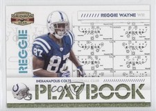2008 Donruss Gridiron Gear Playbook Platinum 1/25 Reggie Wayne #PL-18 0a1