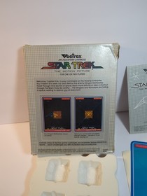 Vectrex Star Trek Game With Box Manual & Overlay COMPLETE TESTED