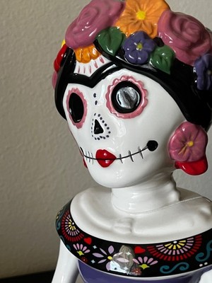 Frida Kahlo Inspired Dia De Los Muertos Catrina/Bust Multicolor
