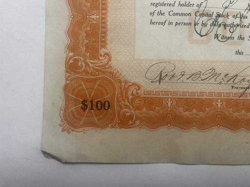 1912 Red Sox Stock Certificate Jimmy McAleer Joseph Lannin - Bild 5 von 5