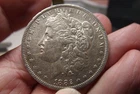 1882-O/S Morgan Silver Dollar Great Slider, VAM 4 AU
