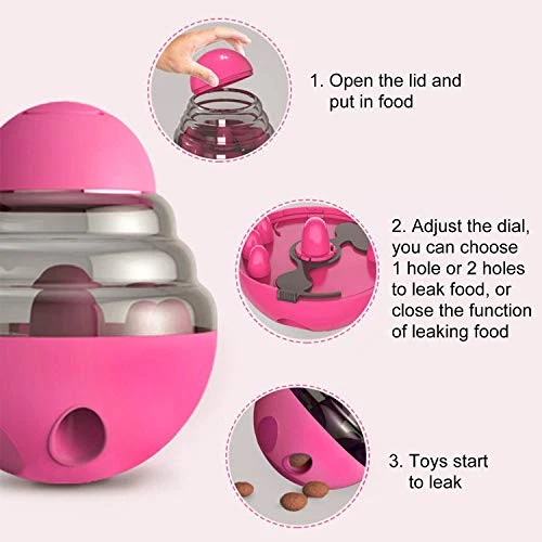 Tumbler Pet Toy, Dog Leaky Food Toy Interactive Dog Cat Toy Food Treat