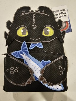 BOXLUNCH Exclusive Loungefly How to Train Your Dragon Toothless & Fish Backpack