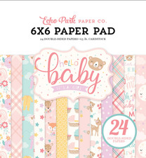 Echo Park Hello Baby It s A Girl 6x6 Paper Pad 24 Sheets