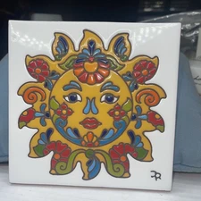 Tile Earthtones Hand N Hand designs Sun Beautiful Colors Home Decor