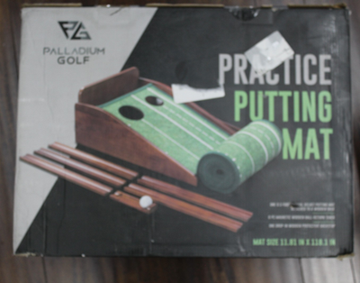 #ad PALLADIUM GOLF Putting Mat for Indoors Indoor Outdoor Putting Green with Ball $18.49
