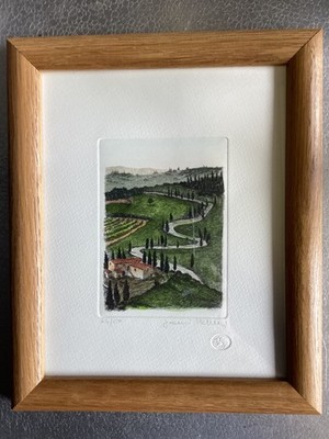 Gianni Raffaelli Etching Print Limited Edition Signed Framed #64/150 in EUC
