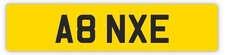 A8 NXE private number plate personal registration on retention UK
