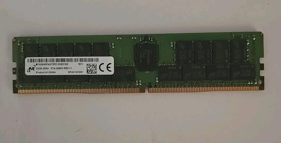 32 GB Capacity per Module DDR4 SDRAM Enterprise Network Server