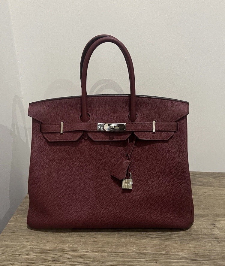 HERMES BIRKIN 35 IN ROUGE GRENAT  TOGO LEATHER AUTHENTIC W/ Receipt 2019/2020