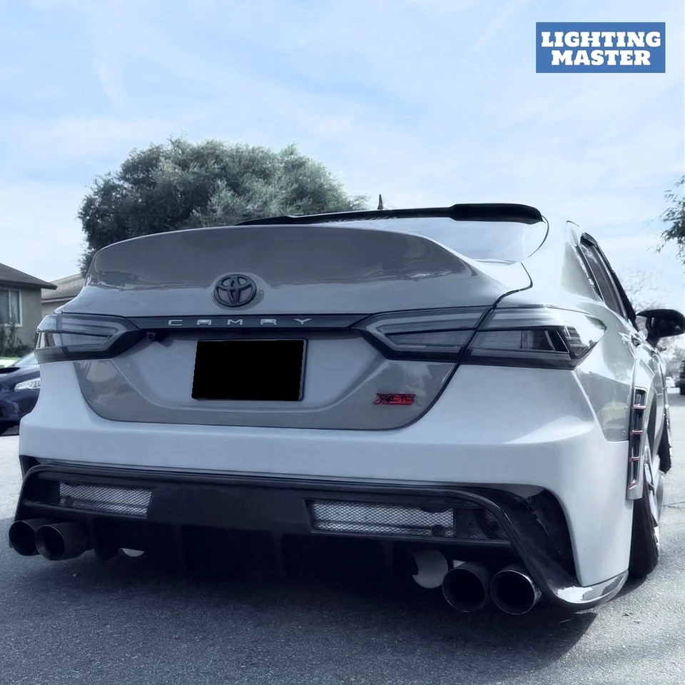 Kit de luces traseras LED ahumadas de actualización para Toyota Camry 2018-2024 sedán LE/SE nuevo Foto 4 de 4