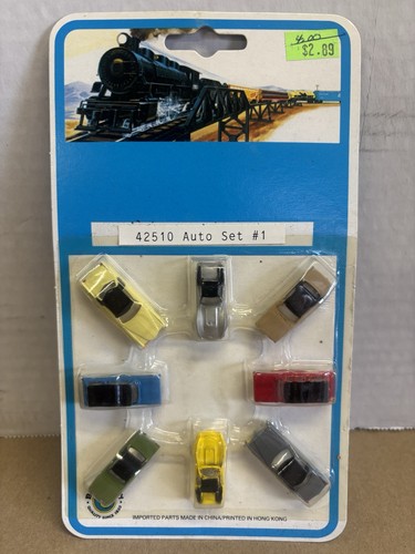 Bachmann 42510 Escala N Auto Set #1 - Coches Miniatura para Modelismo Ferroviario Nuevo de Lote Antiguo | Zustand: New