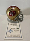 Jerry Rice Signed 49ers mini helmet Radtke witnessed COA + Rice COA