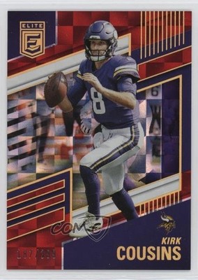 2022 Panini Donruss Elite Red 187/399 Kirk Cousins #75 3hd