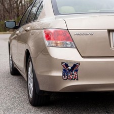 2 Pack USA Eagle Decal Sticker 6 inch Patriotic Faith Family Freedom Vinyl