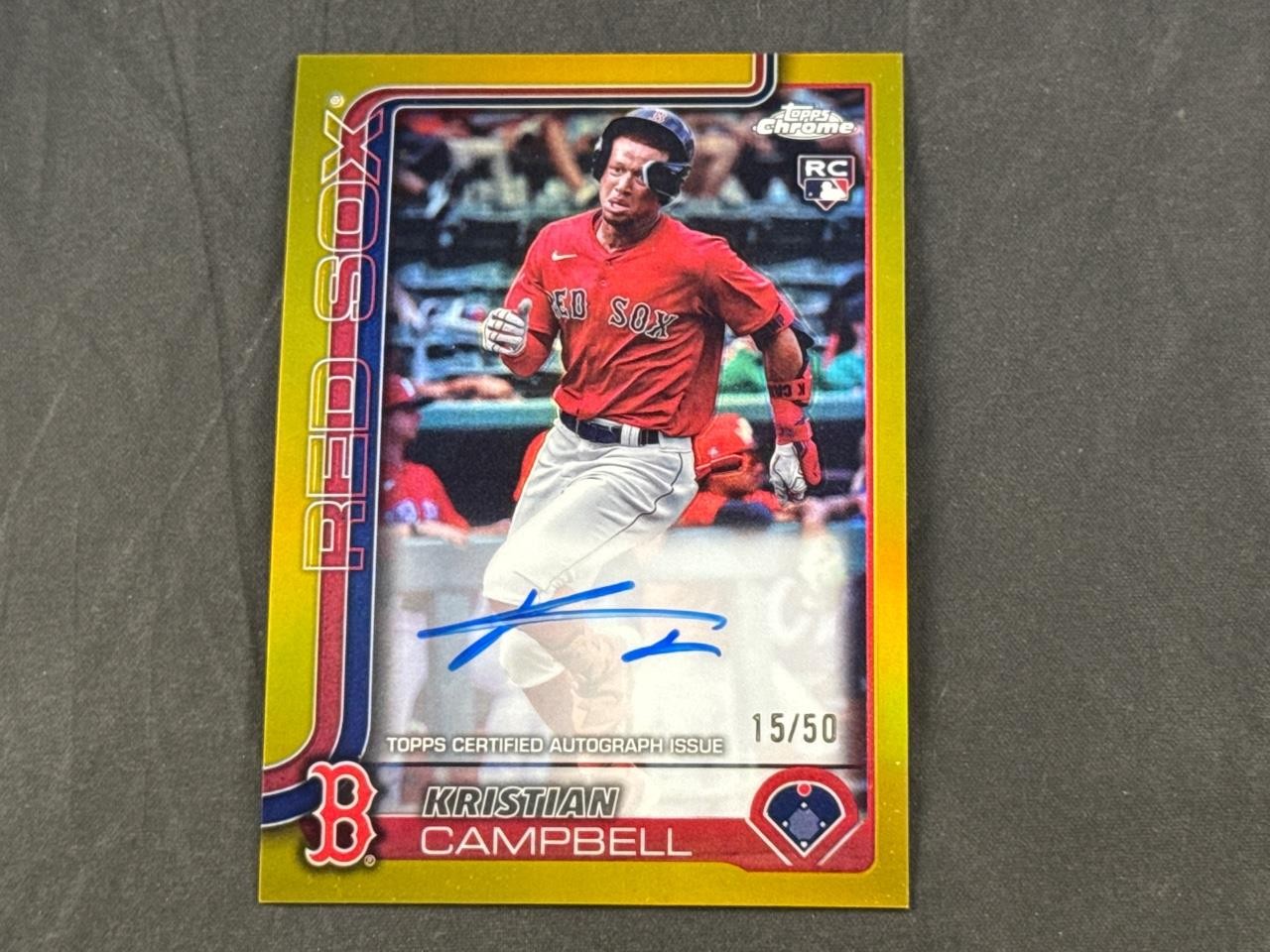Kristian Campbell 2025 Topps Chrome #RA-KC Rookie Autographs 