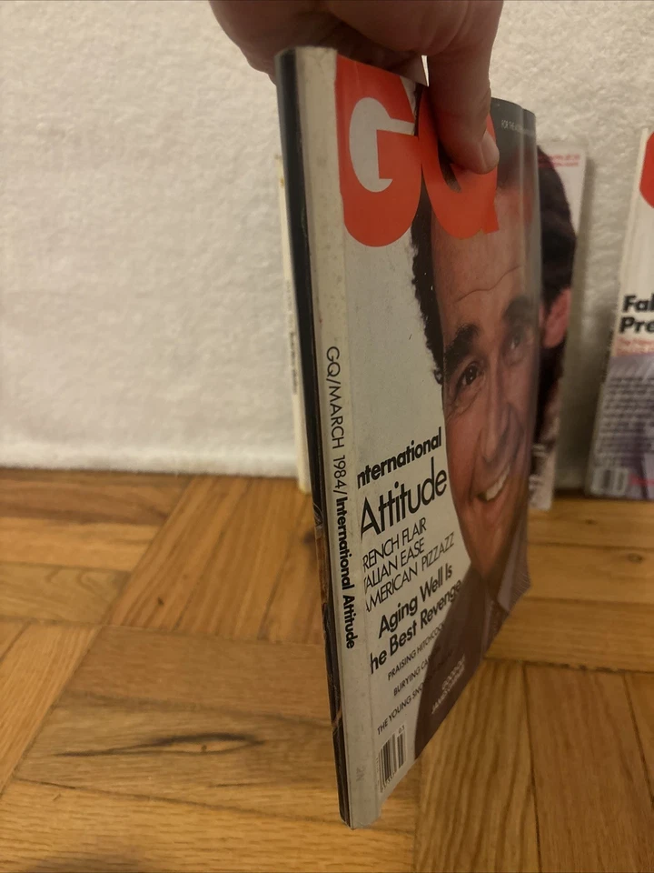 Vintage GQ Magazine Lot Of 4, Year 1984-letterman Jennings Garner Irons Foto 4 de 4