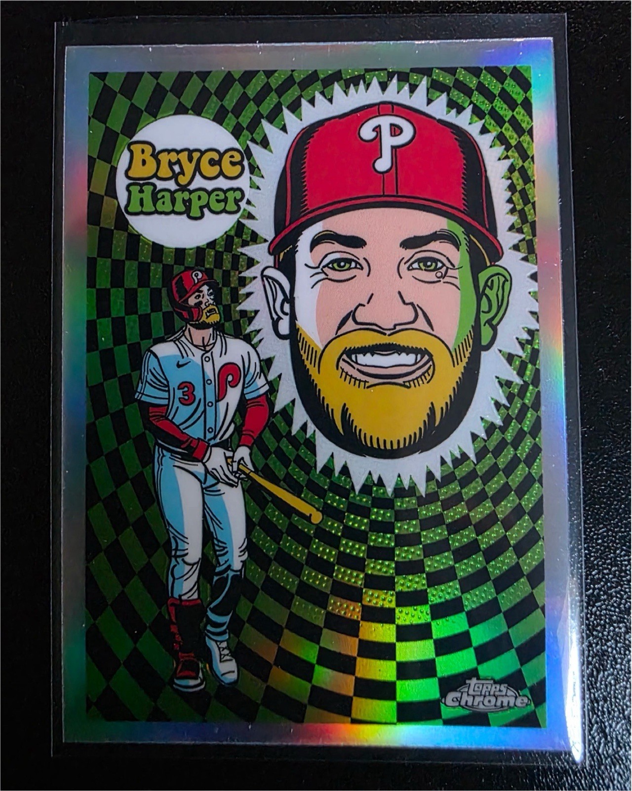 2023 Topps Chrome Bryce Harper Ultraviolet All-Stars Refractor SP #UV-2 Phillies