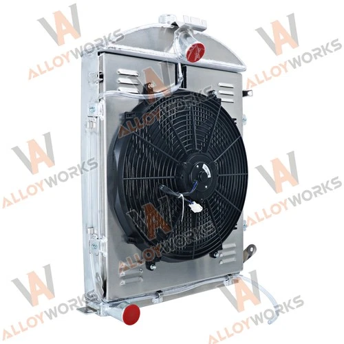 4 Row Radiator Shroud 16" Fan For 1930 1931 Ford Model AA Double A Heavy Duty - Picture 5 of 15
