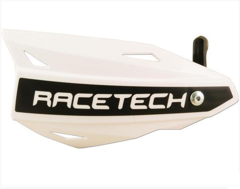 Protège-mains Racetech Vertigo blanc en plastique haute résistance