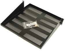 2U Black Steel Vented Shelf - Cantilever - 19in x 18in Part  RA7303-VP