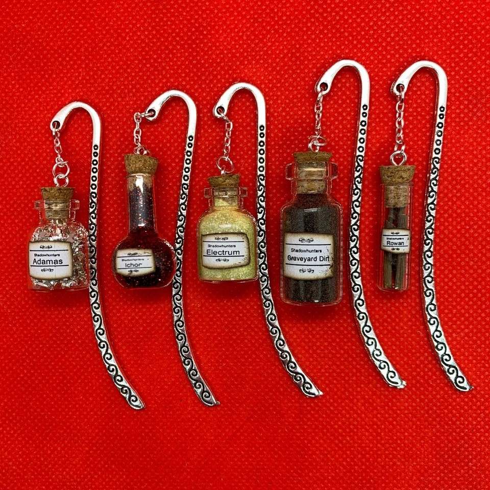 Shadowhunters [Cassandra Clare] Bookmark - Magical Substances Cork Bottle NEW