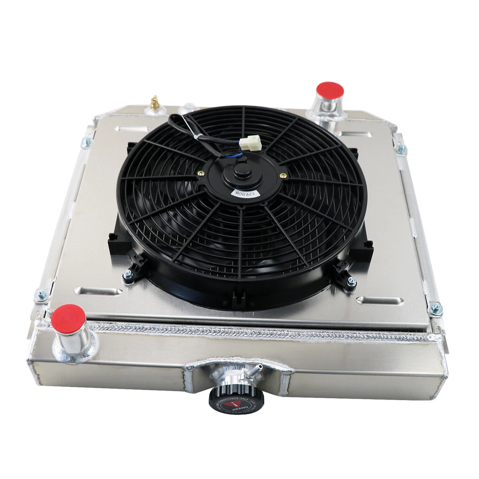 3-Row Radiator Shroud fan for 1963-77,1966 Ford Mustang Falcon Fairlane Maverick Foto 4 de 4