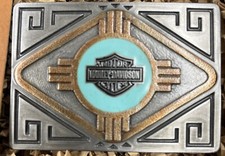 Harley Davison Bar & Shield Belt Buckle Open Box