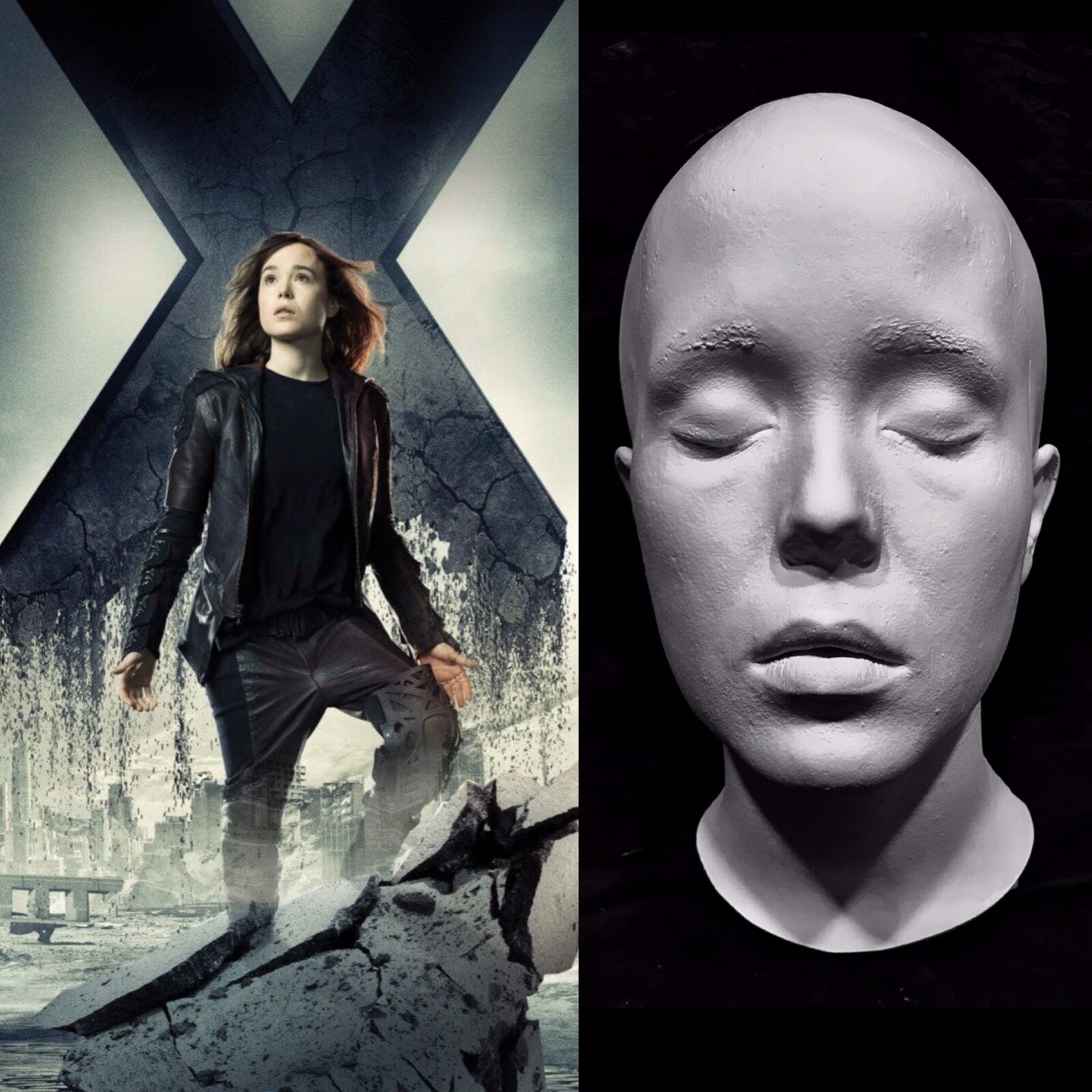 Elliot Page X Men Kitty : Ellen Elliot Page Life Mask Cast ...