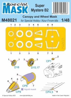 MW22 SPECIAL HOBBY M48021 SUPER MYSTERE SMB-2  MASK 1/48  MASK