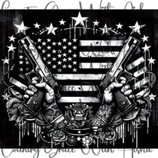 20oz Skinny Tumbler Sublimation Transfer Flag USA  Ready To Press