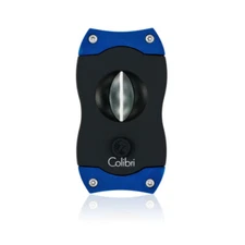 Colibri V-CUT Cigar Cutter - Black and Blue