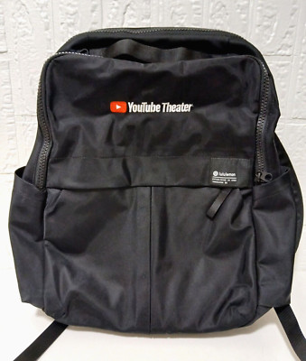 Lululemon  Everyday Backpack Black 2.0 23L Youtube Theater (12''x16''x5'')