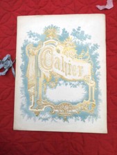 CAHIER ECOLIER Superbe Papier Gauffré 1908 ECOLE INSTRUCTION