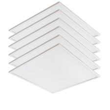 6x Premium LED Panel 62x62 36W 4320lm Deckenleuchte Deckenpanel Einbauleuchte