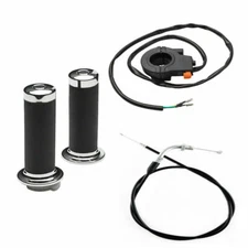 THROTTLE CABLE + 7/8'' HANDLE GRIPS + KILL SWITCH MINI BIKE DIRT PIT POCKET BICY