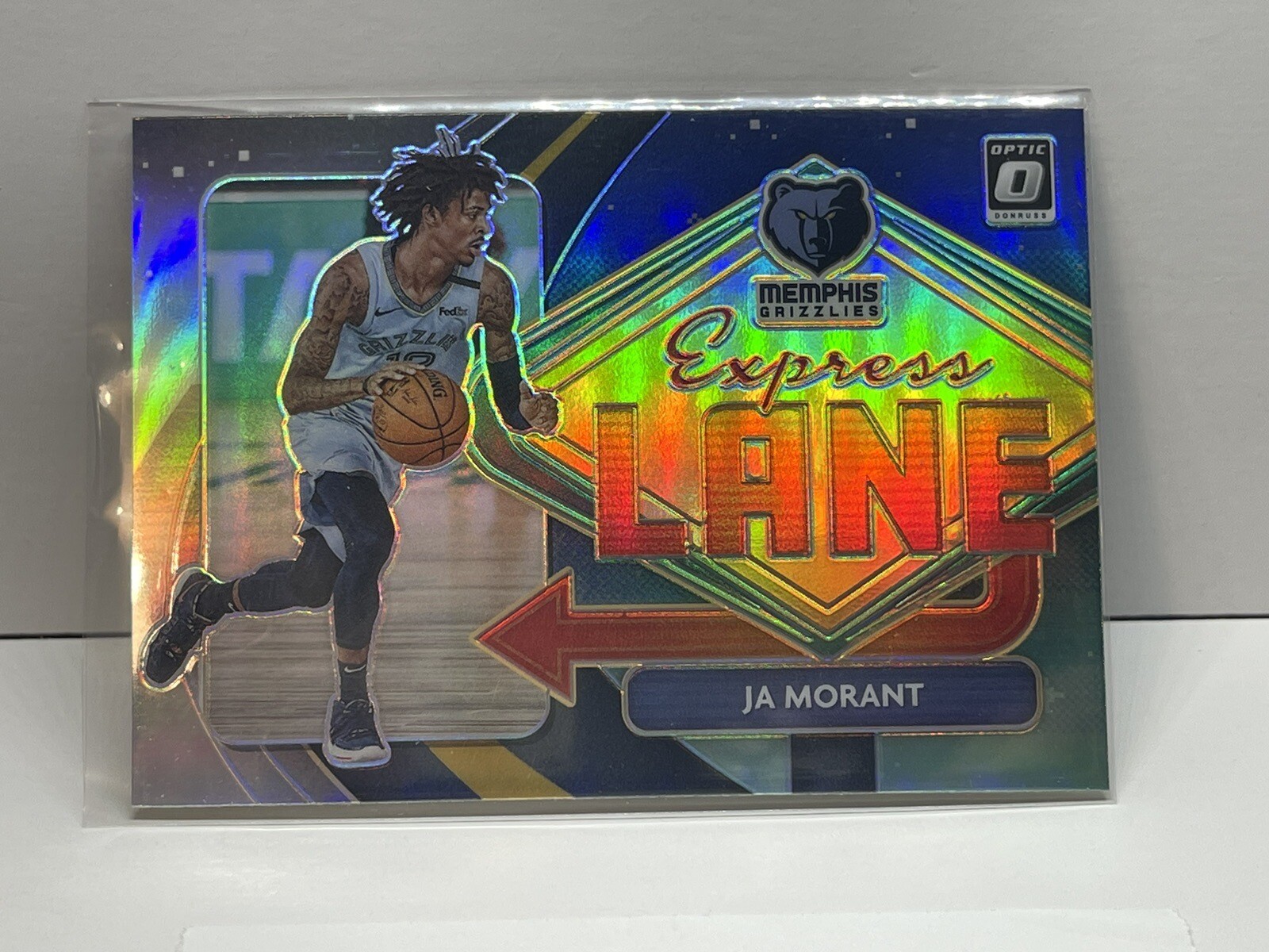 Ja Morant 2020-21 Donruss Optic Express Lane Silver Prizm #1